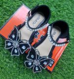 Girls flat glittery butterfly dressing shoe/ AFS19 - Image 4