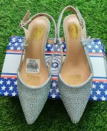 Girls low-heeled rhinestone glitter dressing shoe/AFS20 - Image 3