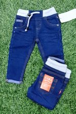 Zara blue jean with white waist for toddler/ABJ09