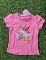 Barbie unicorn pink shirt/AGT111