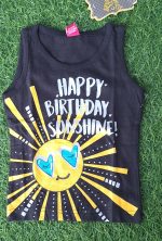 Make princess armless black singlet/AGT104