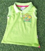 Girls polo violet armless lemon green/ASKGVG055