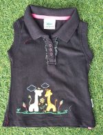 Girls polo lacoste black/ /AGT89 - Image 2