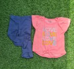 Love 2pcs pitch and navy blue trouser/ A2P42