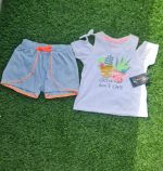 Cactus hair 2pcs set with sky blue short/ A2P25