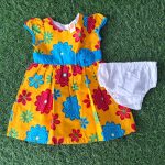 Carters yellow and sky blue dress/AGD13