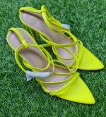 Pink, lemon green and black heels/ ASKPLGB - Image 2